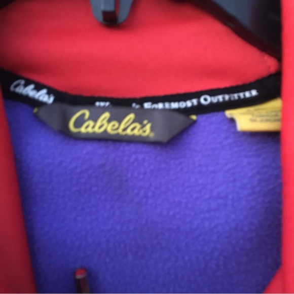Cabela’s Women’s L Poly Stretch Hoodie Purple with Orange Spellout Size Large - Picture 2 of 8